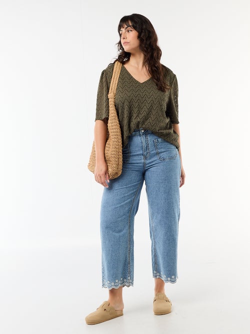 T-shirt van ajourkanten - Kiabi