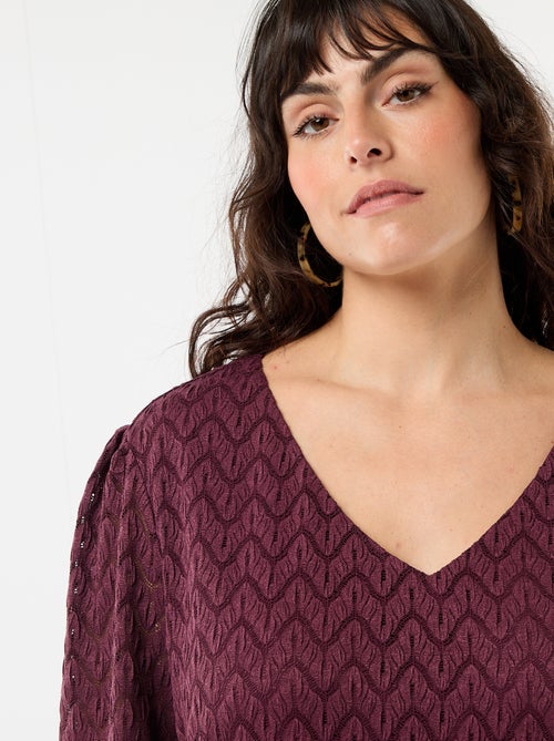 T-shirt van ajourkanten - Kiabi