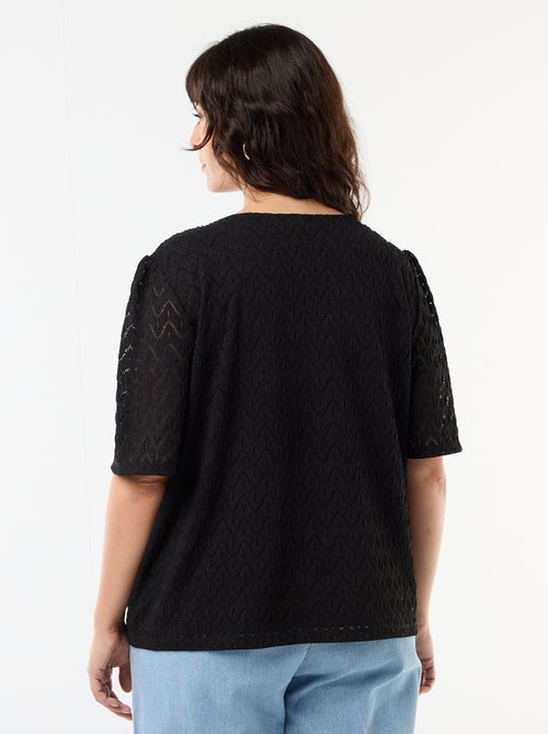 T-shirt van ajourkanten - Kiabi