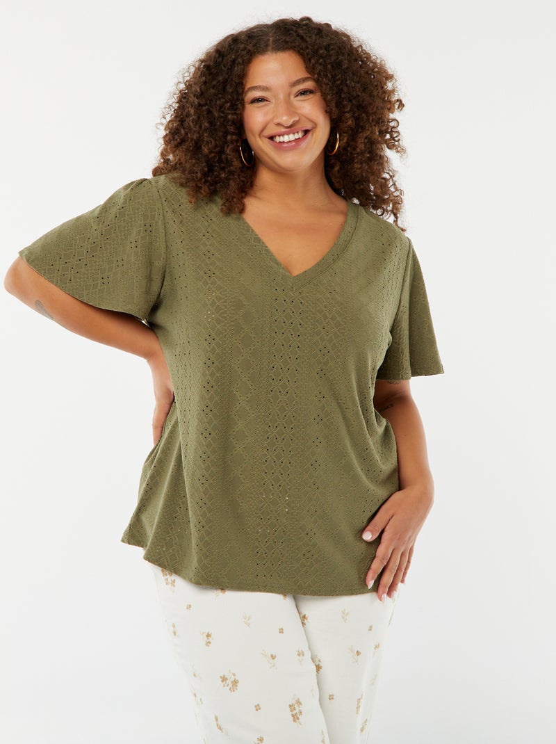 T-shirts korte mouw groen AMANDINE main image 1