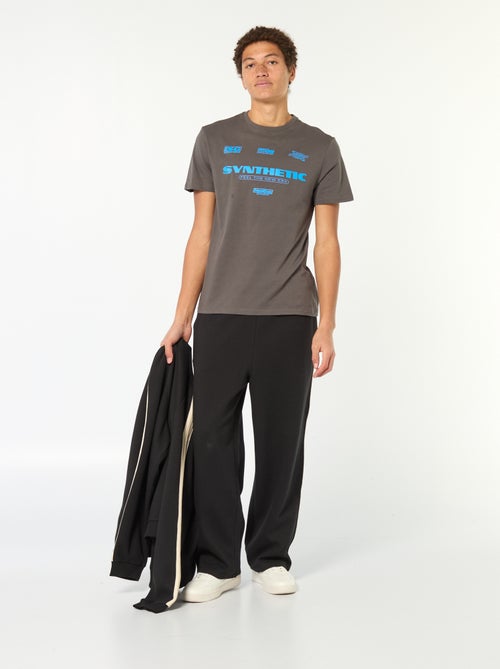 T-shirt van bedrukt katoen met korte mouwen - Kiabi