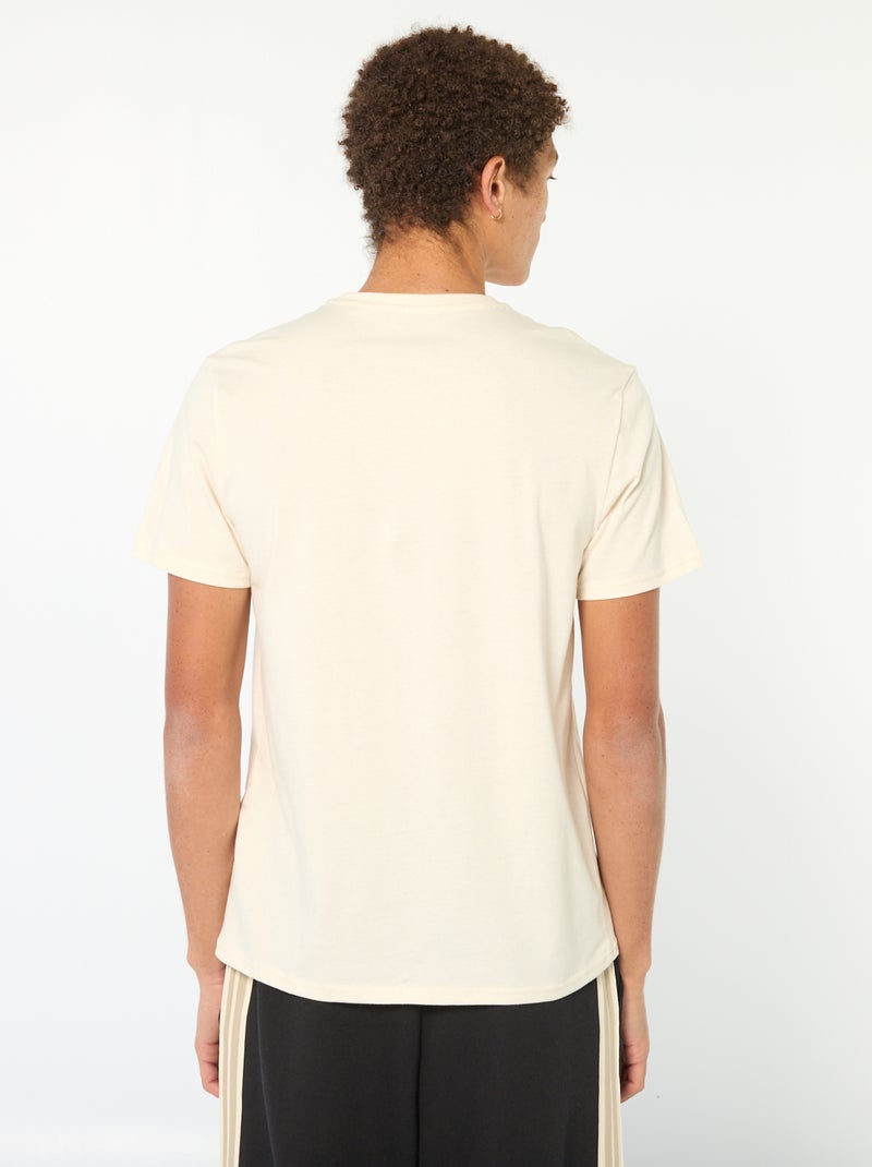 T-shirt van bedrukt katoen met korte mouwen Wit - Kiabi