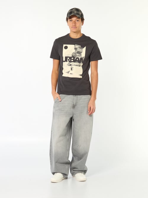 T-shirt van bedrukt katoen met korte mouwen - Kiabi T-shirt van bedrukt katoen met korte mouwen - Kiabi