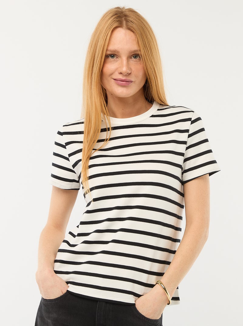 T-shirt van dik katoen Bedrukt - Kiabi