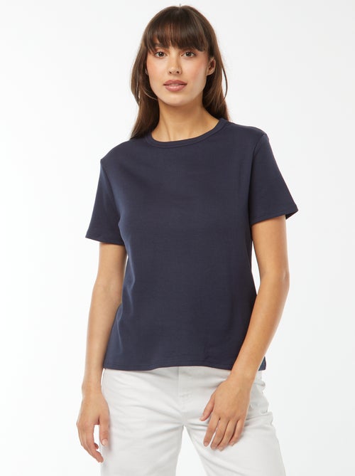 T-shirt van dik katoen - Kiabi