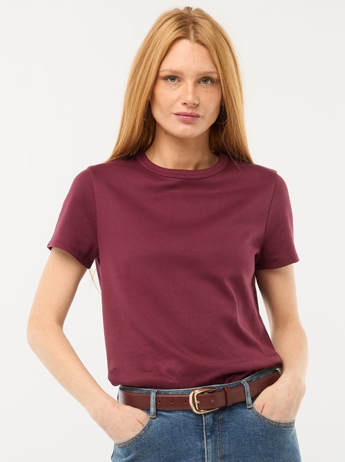 T-shirt van dik katoen - Kiabi