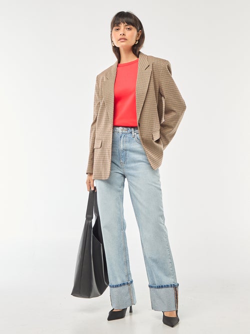 T-shirt van dik katoen - Kiabi