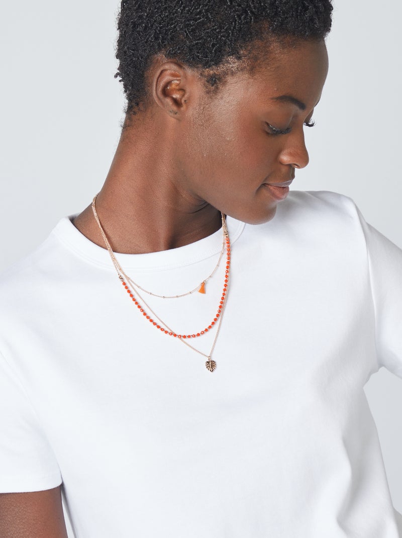 T-shirt van dik katoen wit - Kiabi