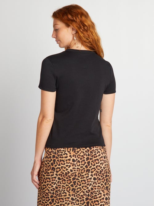 T-shirt van dik katoen - Kiabi