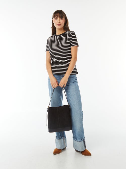 T-shirt van dik katoen - Kiabi