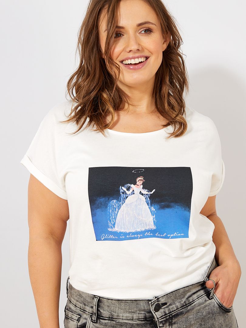 T-shirt van 'Disney' WIT  Assepoester - Kiabi