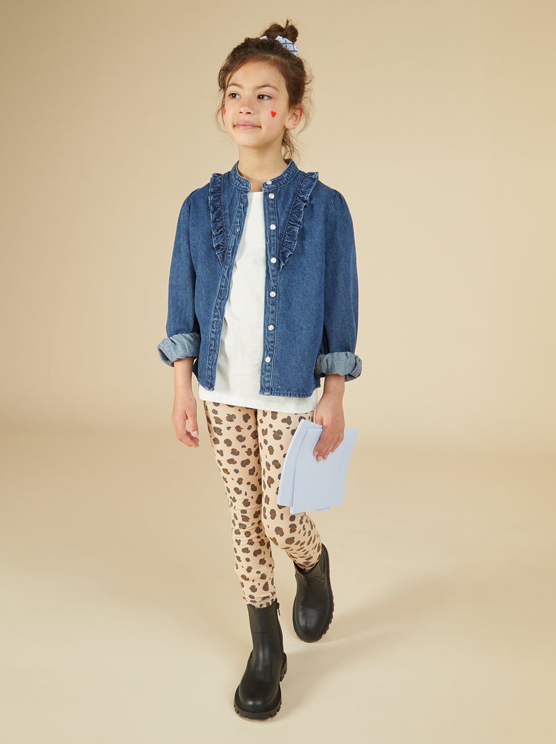 T-shirt van effen jerseytricot sneeuw wit - Kiabi