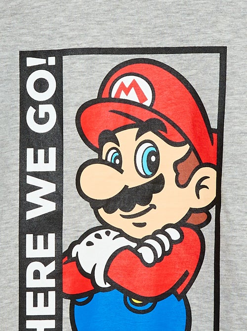 T-shirt van effen katoen 'Nintendo' 'Mario' - Kiabi