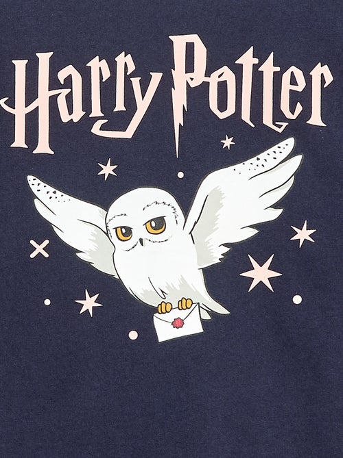 T-shirt van effen katoenjersey met print 'Harry Potter' - Kiabi