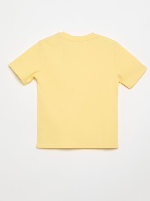 T-shirt van gewafelde stof - Kiabi