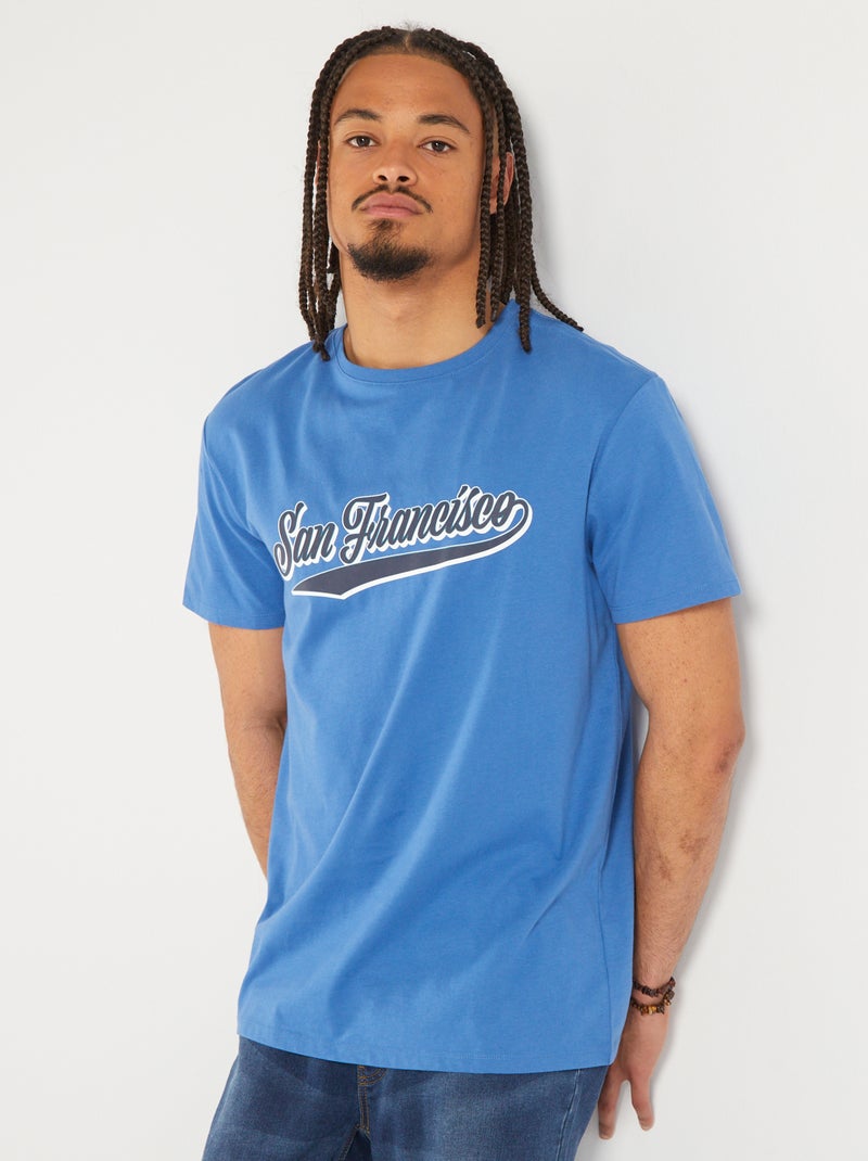 T-shirt van jersey - So Easy BLAUW - Kiabi