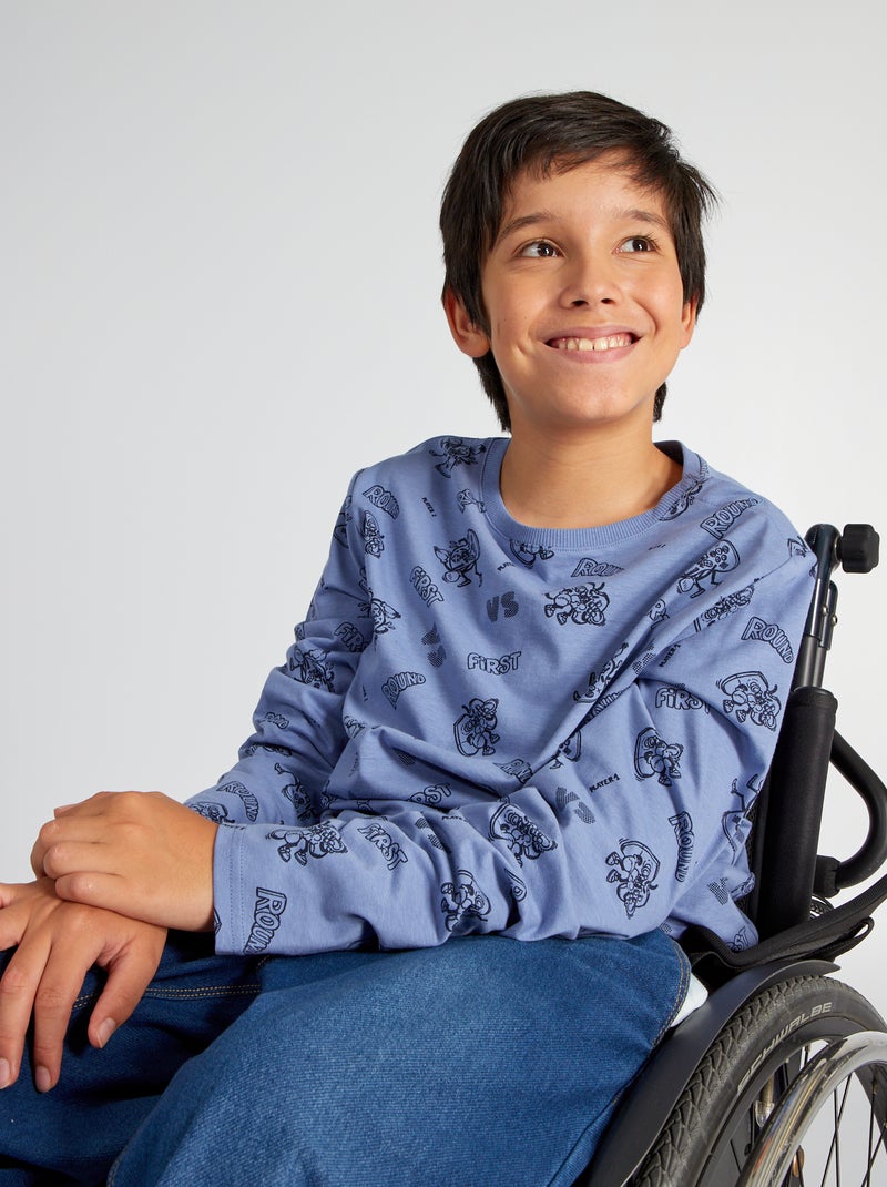 T-shirt van jersey - So Easy BLAUW - Kiabi