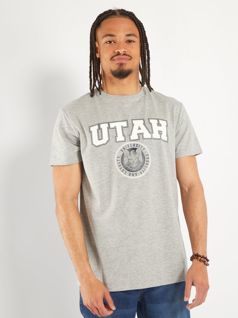 T-shirt van jersey - So Easy GRIJS - Kiabi