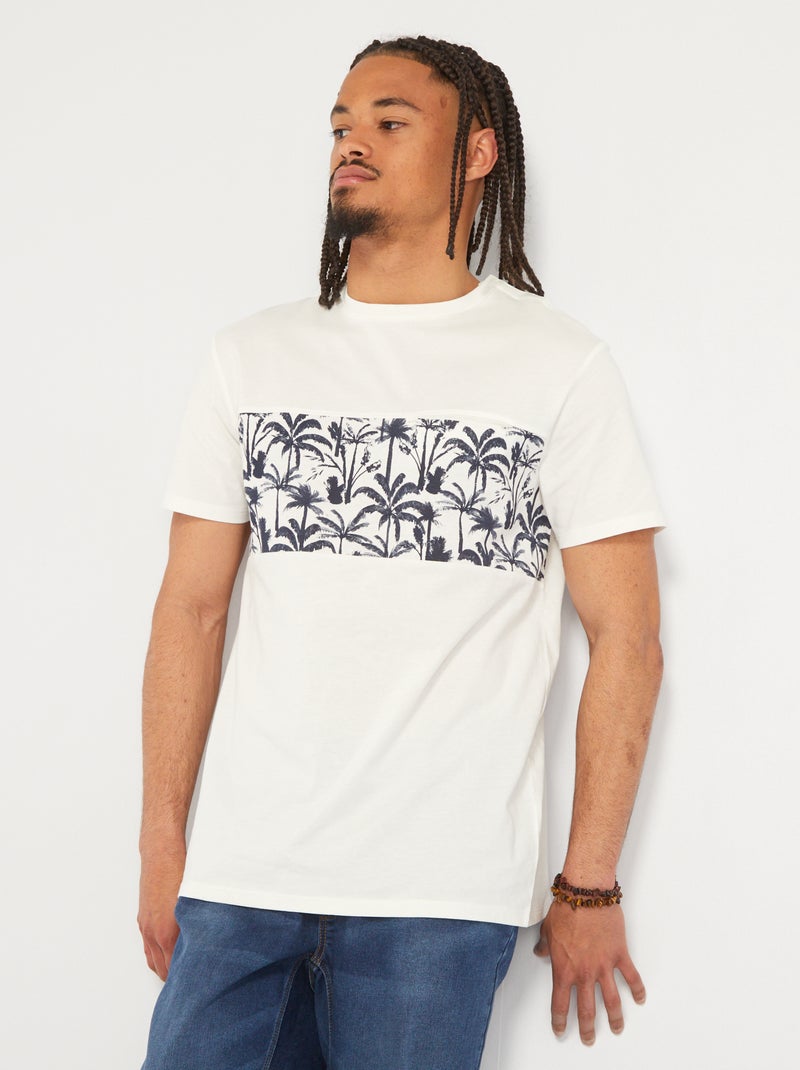 T-shirt van jersey - So Easy WIT - Kiabi