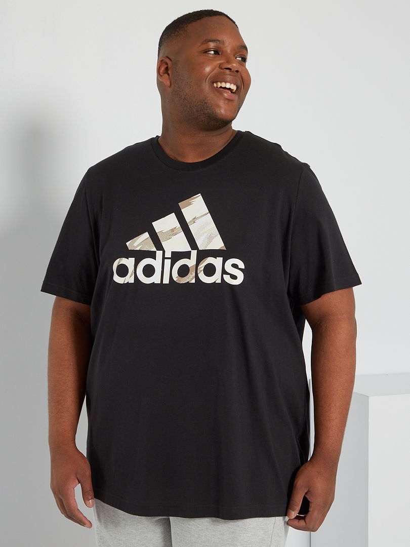 T-shirt van jersey 'adidas' ZWART - Kiabi