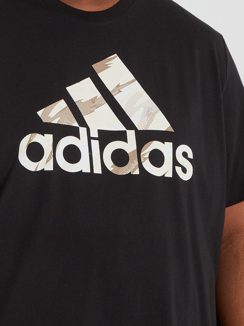 T-shirt van jersey 'adidas' ZWART - Kiabi