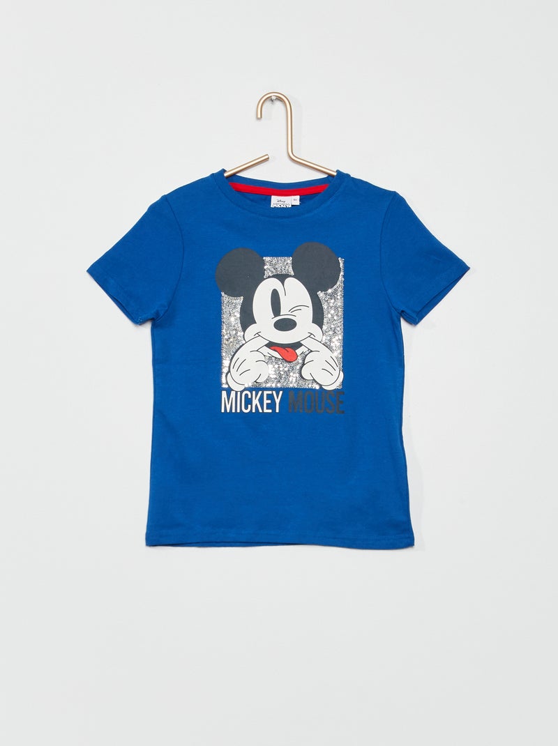T-shirt van jersey 'Disney' BLAUW - Kiabi
