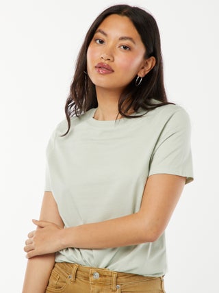 T-shirt van jersey met korte mouwen