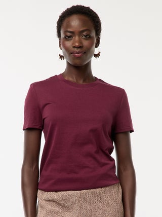 T-shirt van jersey met korte mouwen