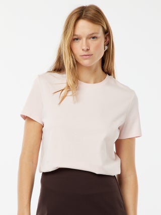 T-shirt van jersey met korte mouwen