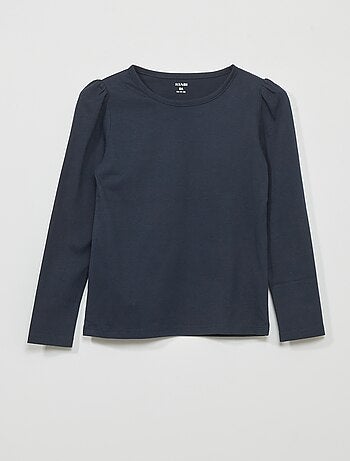 T-shirt van jersey met lange mouw - Kiabi