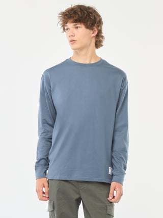 T-shirt van jersey met lange mouw