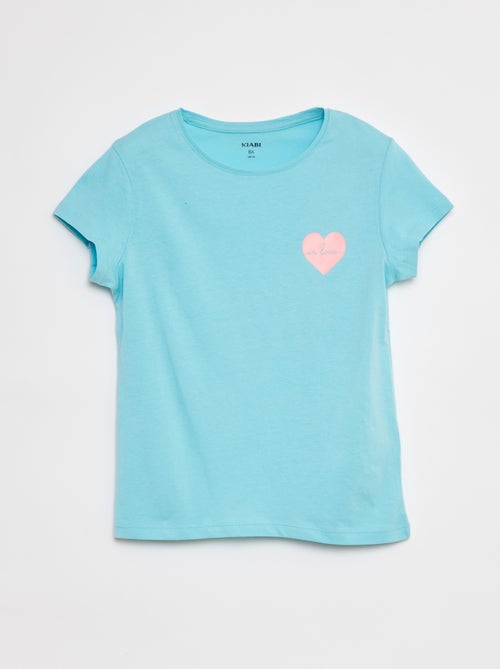 T-shirt van jersey met print - Kiabi