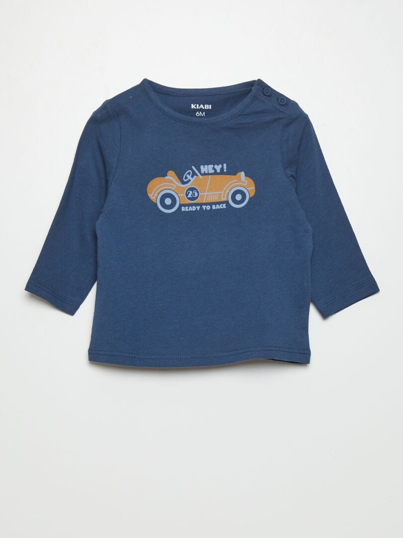 blue car shirt