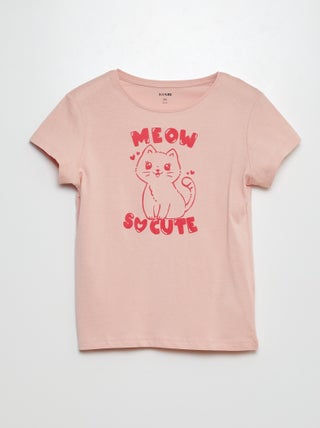 T-shirt van jersey met print