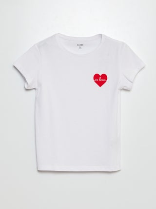 T-shirt van jersey met print