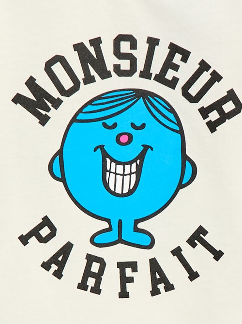 T-shirt van jerseykatoen 'Monsieur Madame' - Kiabi
