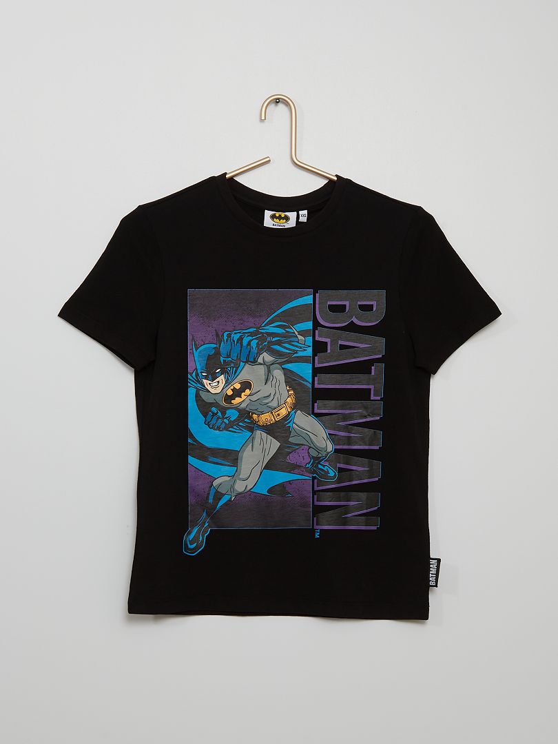 T-shirt van jerseystof 'Batman' 'DC Comics' zwart - Kiabi