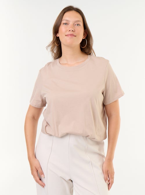 T-shirt van jerseystof met korte mouwen - Kiabi T-shirt van jerseystof met korte mouwen - Kiabi