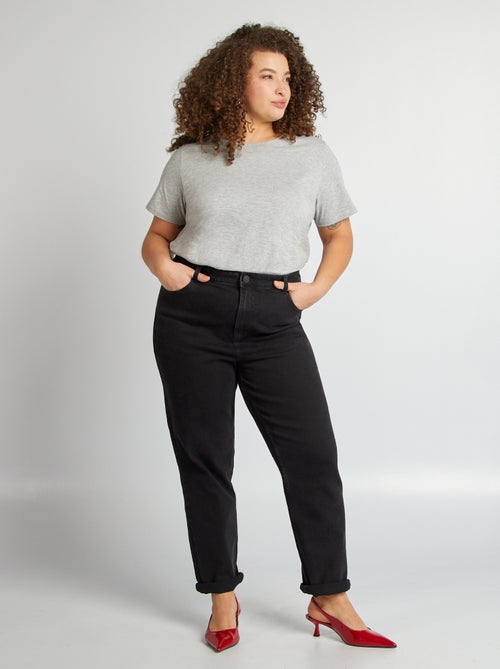 T-shirt van jerseystof met korte mouwen - Kiabi