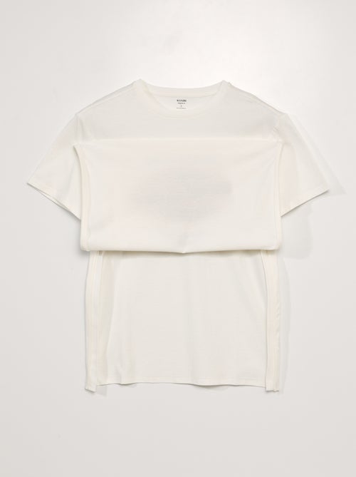 T-shirt van jerseytricot - collectie makkelijk aan te trekken - Kiabi