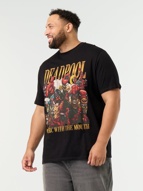 T-shirt van jerseytricot 'Deadpool' 'Marvel' met korte mouwen - Kiabi T-shirt van jerseytricot 'Deadpool' 'Marvel' met korte mouwen - Kiabi