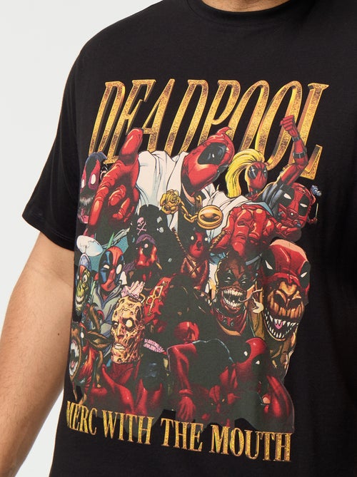 T-shirt van jerseytricot 'Deadpool' 'Marvel' met korte mouwen - Kiabi T-shirt van jerseytricot 'Deadpool' 'Marvel' met korte mouwen - Kiabi