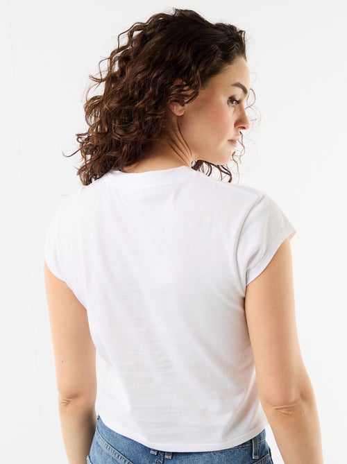 T-shirt van jerseytricot 'Hello Kitty' met korte mouwen - Kiabi