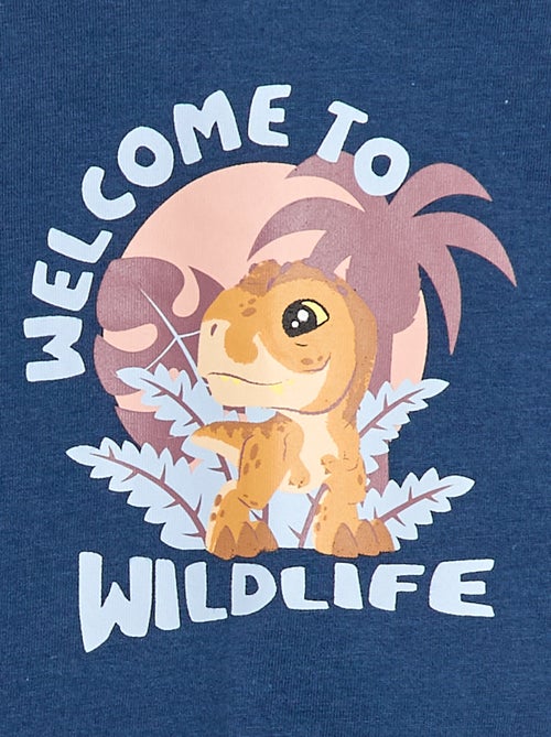 T-shirt van jerseytricot met 'Jurassic World'-print - Kiabi