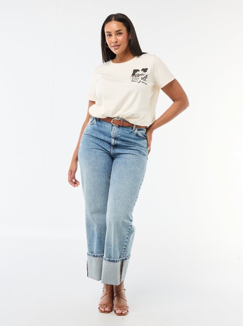 T-shirt van jerseytricot met korte mouwen 'Agathe Sorlet x Kiabi' - Valentijnsdag - Kiabi