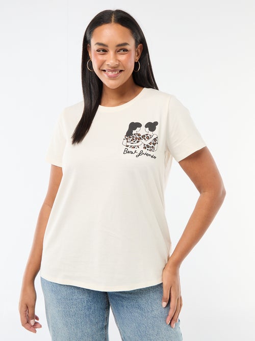 T-shirt van jerseytricot met korte mouwen 'Agathe Sorlet x Kiabi' - Valentijnsdag - Kiabi