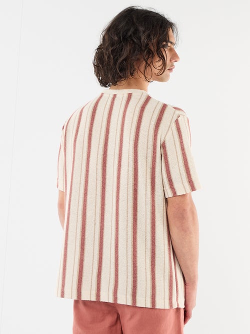 T-shirt van jerseytricot met korte mouwen - Kiabi