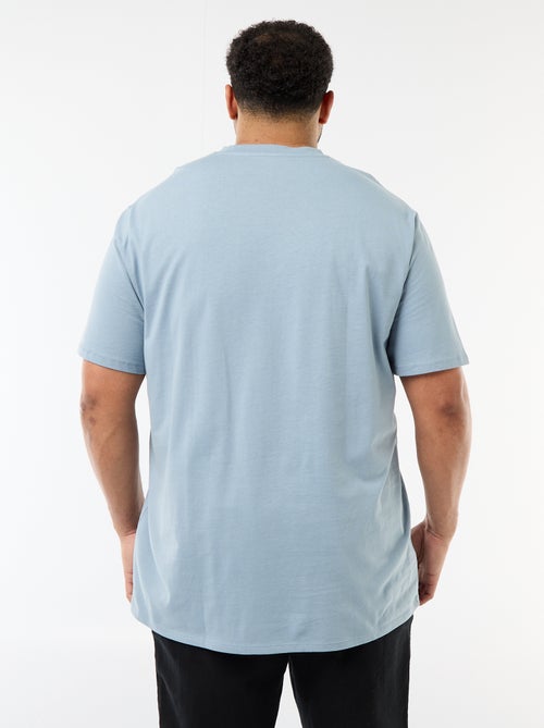 T-shirt van jerseytricot met korte mouwen - Kiabi