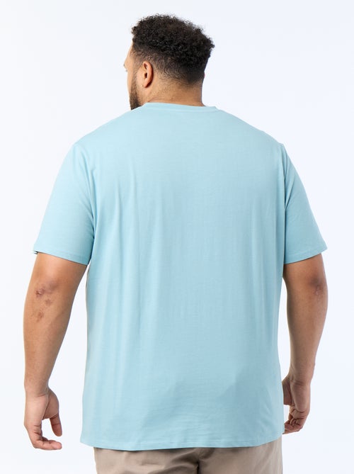 T-shirt van jerseytricot met korte mouwen - Kiabi