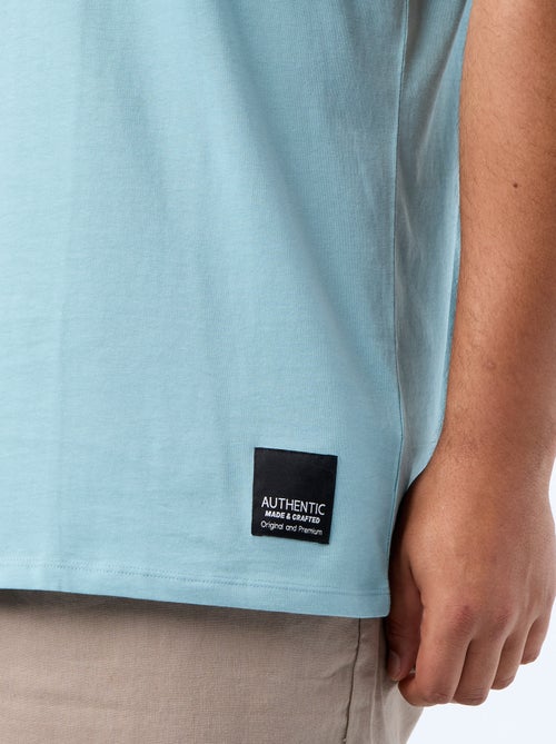 T-shirt van jerseytricot met korte mouwen - Kiabi